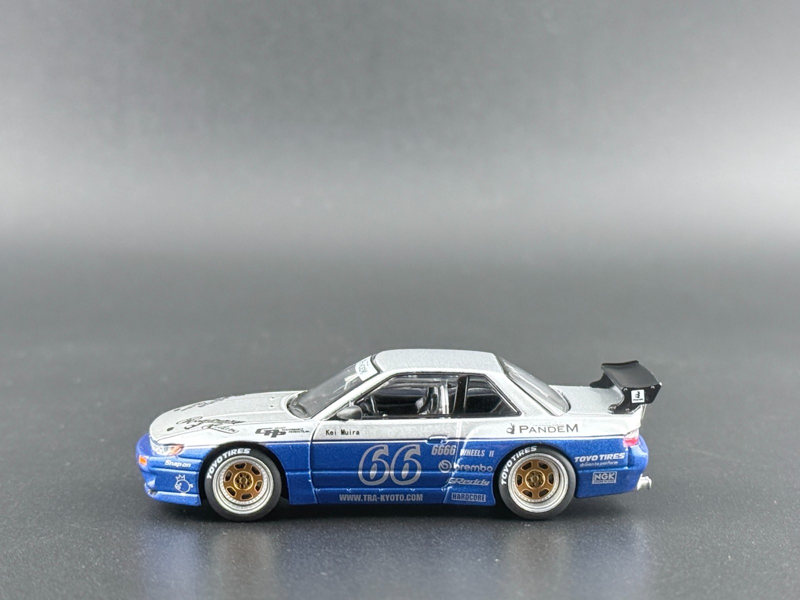 Pop Race Pandem Silvia S13 Moontech Blue 640264 1/64