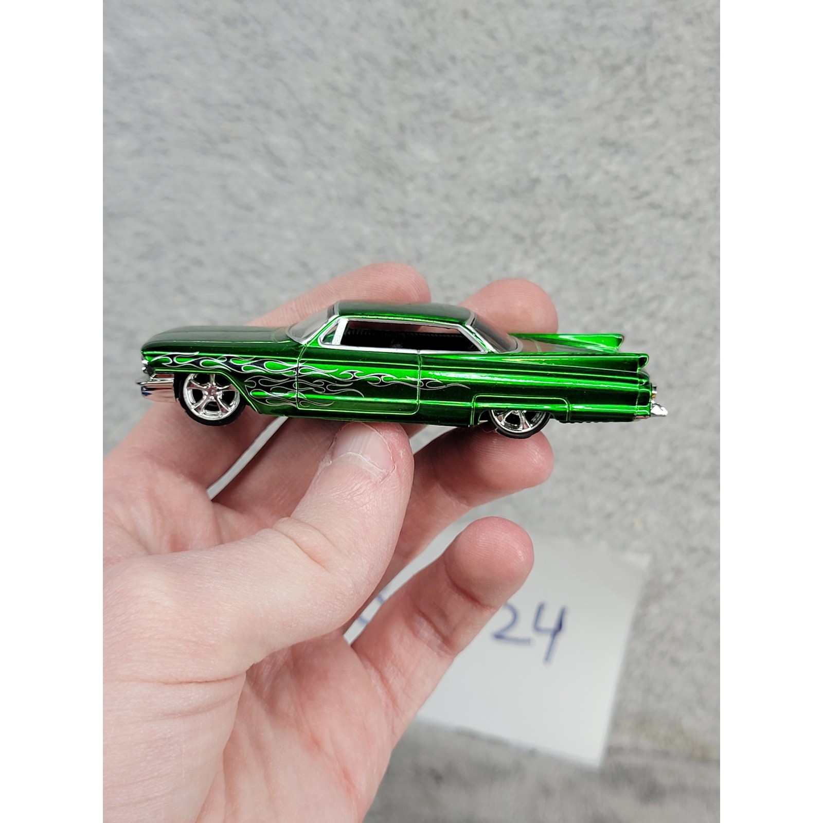 Jada Toys Dub City 1959 Cadillac Rick Dore Kustoms Green 1/64 Diecast Car 90614