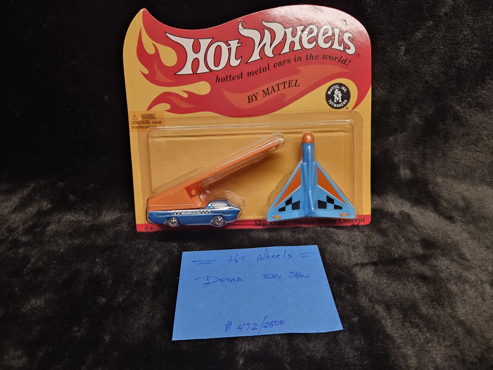 Hot Wheels RLC Sky Show Dodge Deora Concept 454/2500 Blue Redline 2011 Airplane