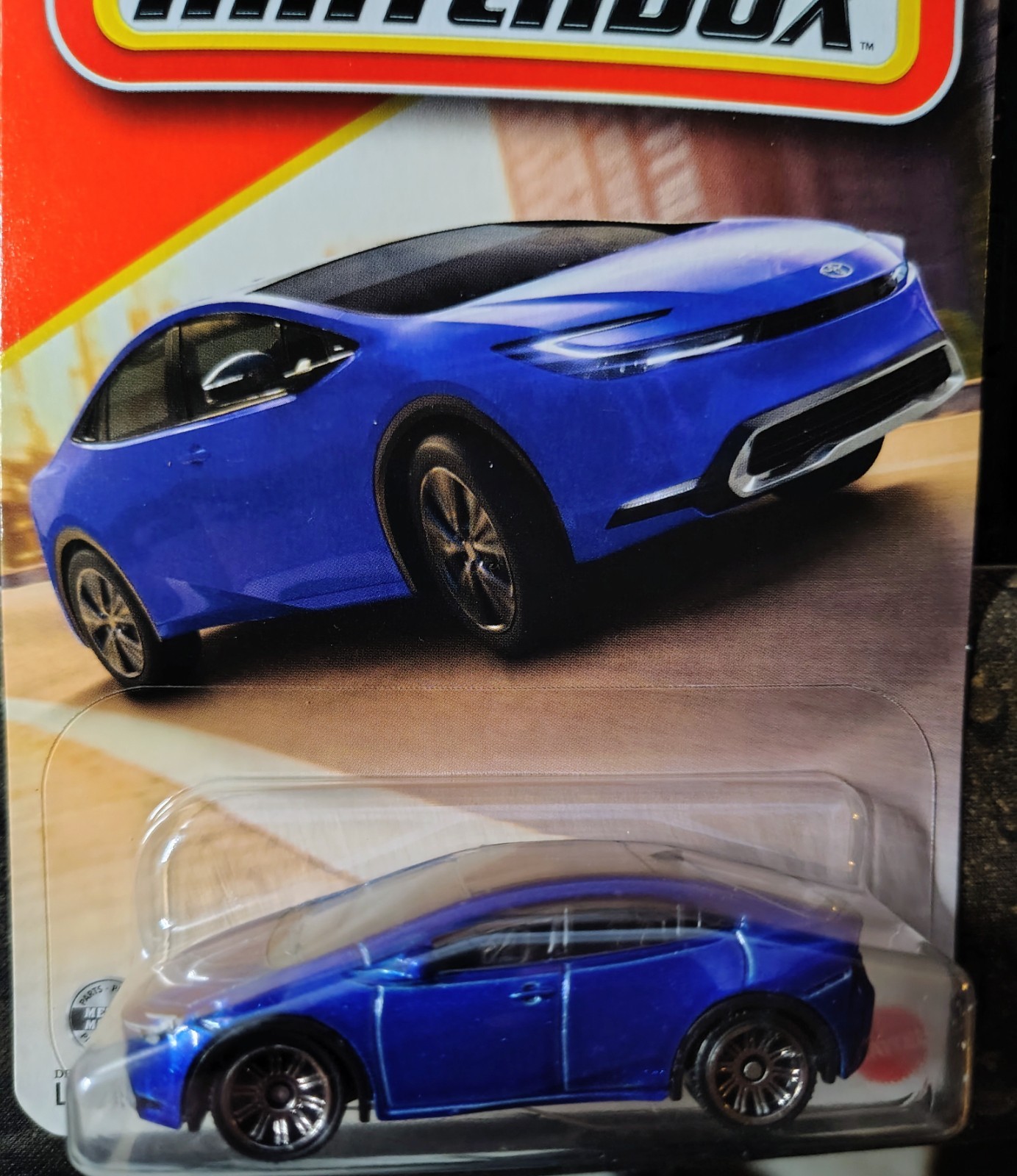 2023 Toyota Prius Prime Blue 1/64 #41/125 Matchbox 2026 diecast licensed card