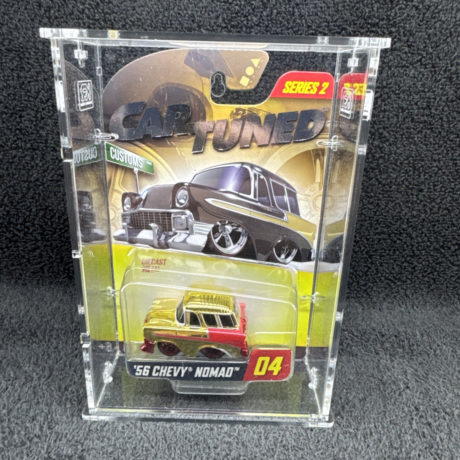 Car Tuned Series 2 ‘56 Chevy Nomad DOUBLE DRIPPED Red Bottom w/ KR acrylic *READ