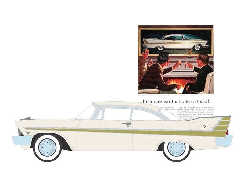1957 Plymouth Fury Diecast 1:64 Scale Model – Greenlight 39140B