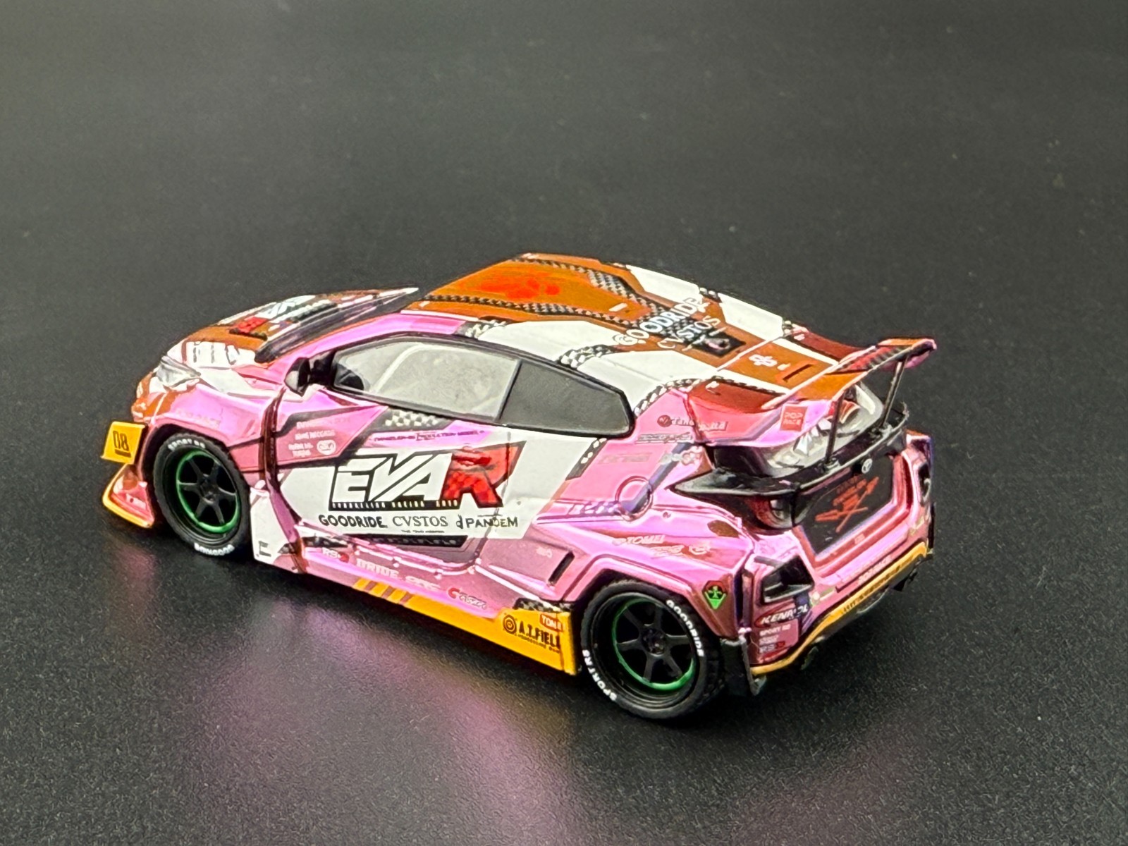 Pop Race EVA RT Production Model Custom Type-08 Goodbride GR Yaris 640220 1/64