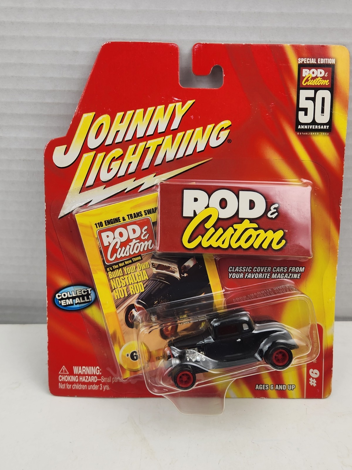 Johnny Lightning 1932 Ford Coupe Rod & Custom Diecast 1:64 Black Vtg 2003