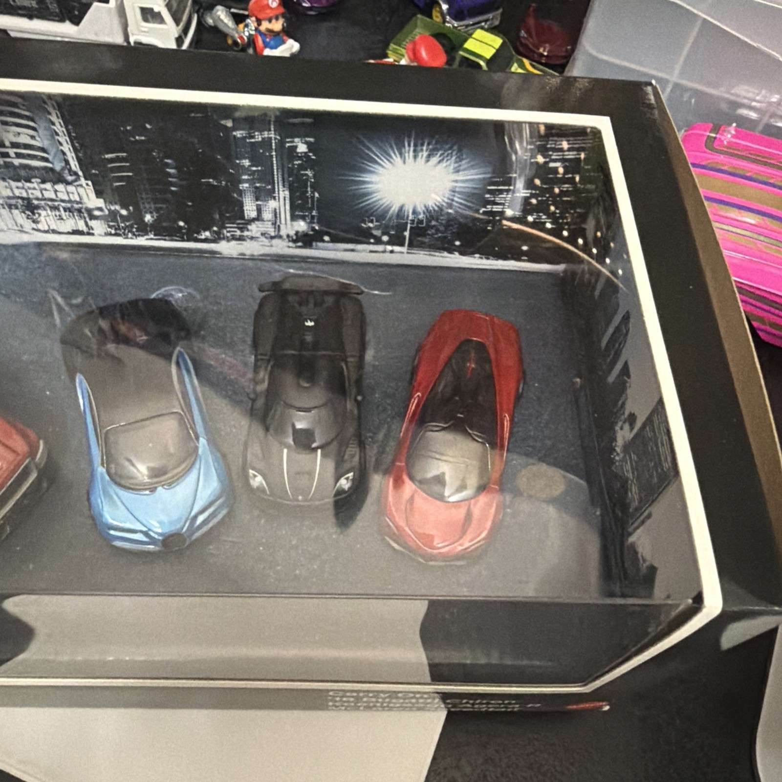 2021 Hot Wheels Premium Diorama Exotics-Carry On-Bugatti-McLaren-Koenigsegg❤️