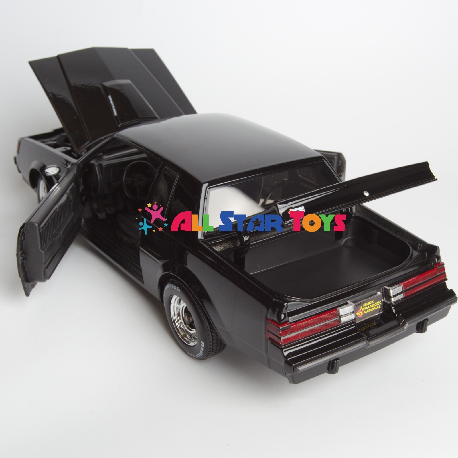 1987 BUICK REGAL GRAND NATIONAL BLACK 1/18 DIECAST MODEL CAR MAISTO 31479