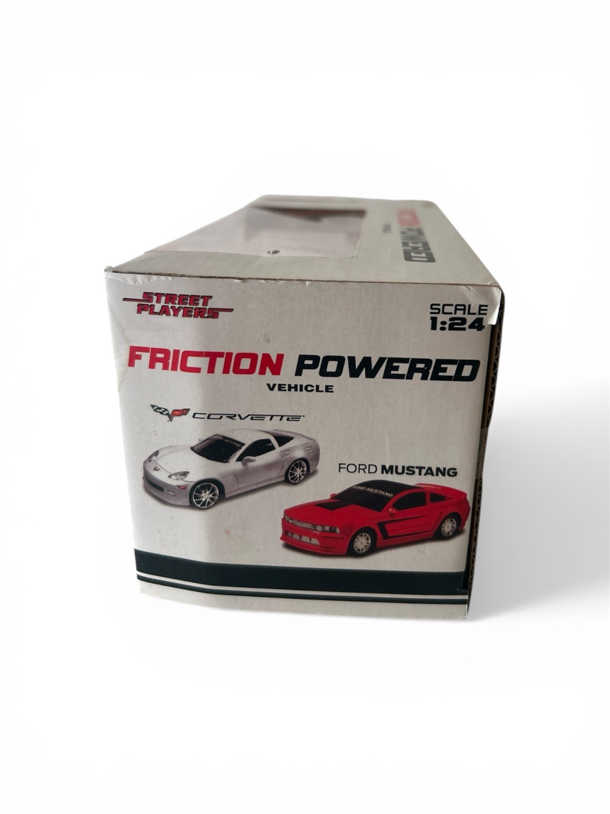Corvette C6.R 1:24 Scale Licensed Friction Toy Car White New In Box