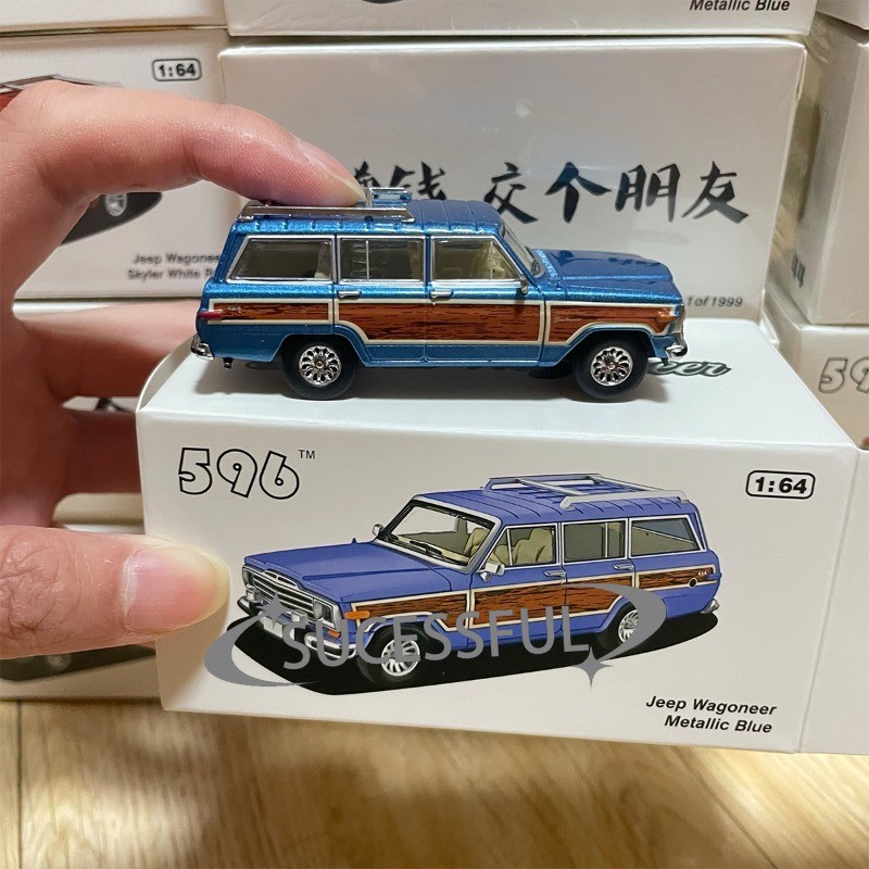 1:64 Grand Wagoneer Blue SUV Alloy Diecast Collectible Sport Car Gift