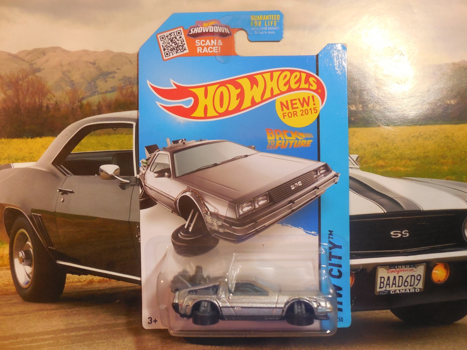 Hot Wheels 2015 Back to the Future Time Machine Hover Mode HW City 45/250 RARE
