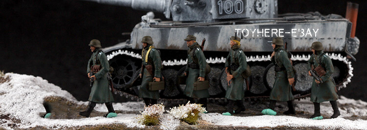 1/72 TANK 1:72 WW2 germany soldiersPatrol team military toy TotalWar diorama