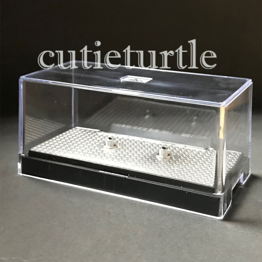 1:64 M2 Display Clear Plastic Show Case Chrome Base x 6