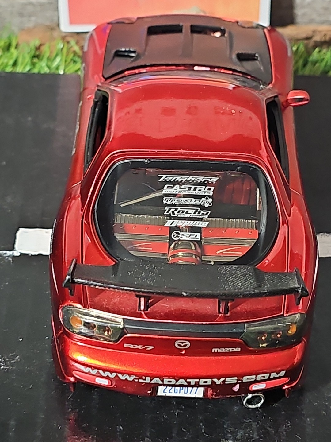 Jada Import Racer Rare Red Mazda RX-7 1:24 Scale Diecast Car NO BOX