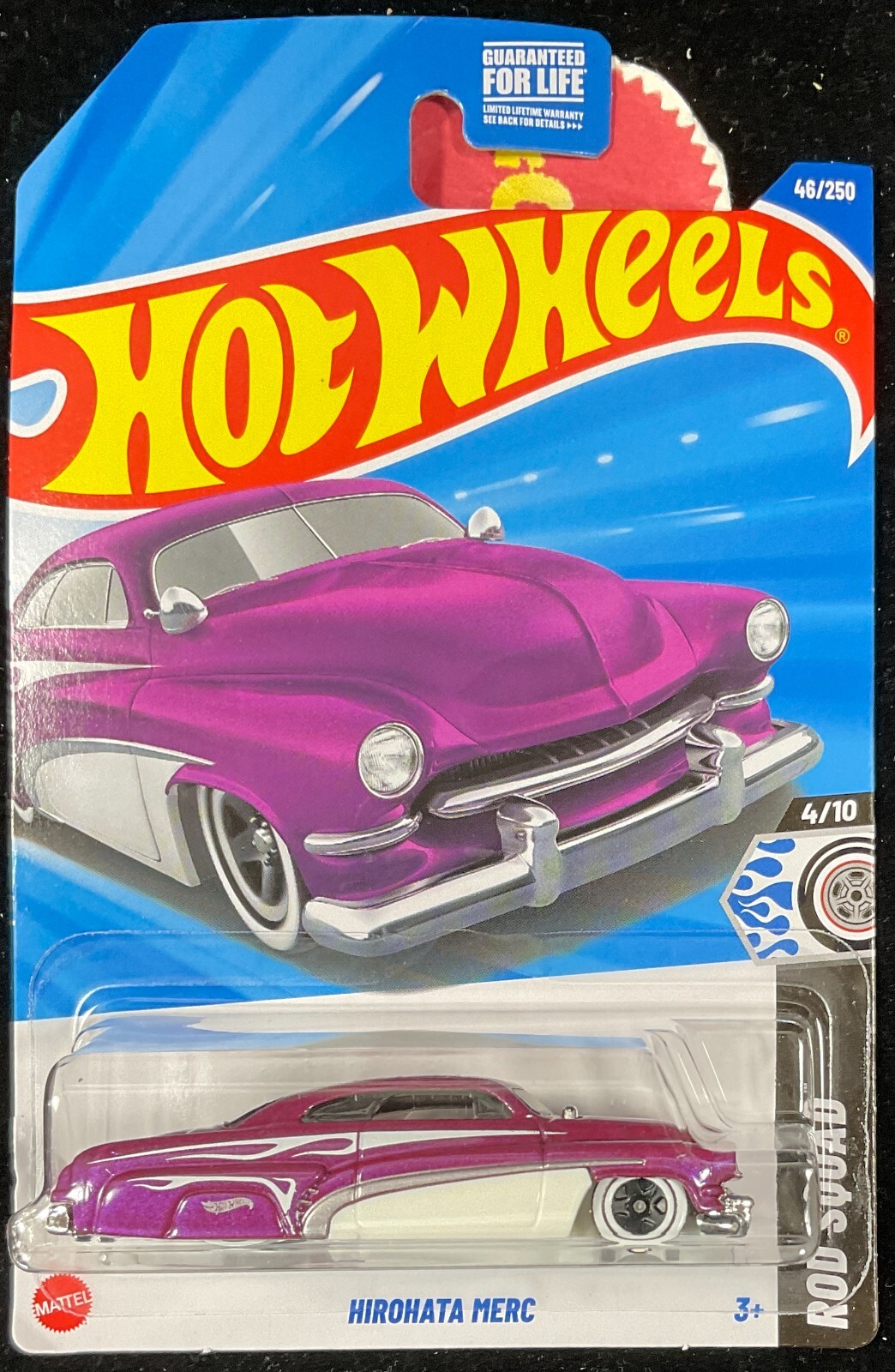 HOT WHEELS 2025,HIROHATA MERC #46, Mercury, Purple, w/ Green Rod Squad, Lot of 3