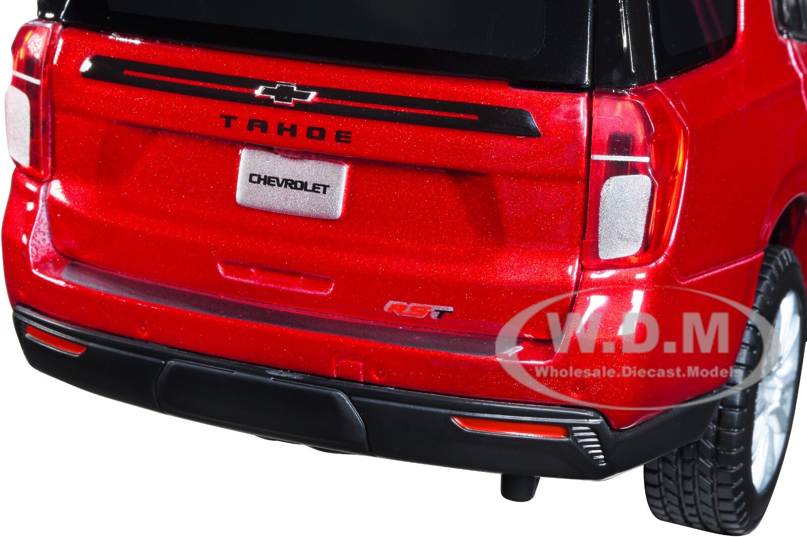 2021 CHEVROLET TAHOE RED METALLIC 1/26 DIECAST MODEL CAR BY MAISTO 31533