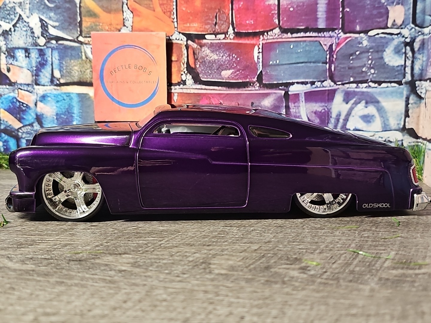 HTF Vntg 2004 Jada DUB City Oldskool 1951 Mercury Coupe Purple 1:18 NO BOX