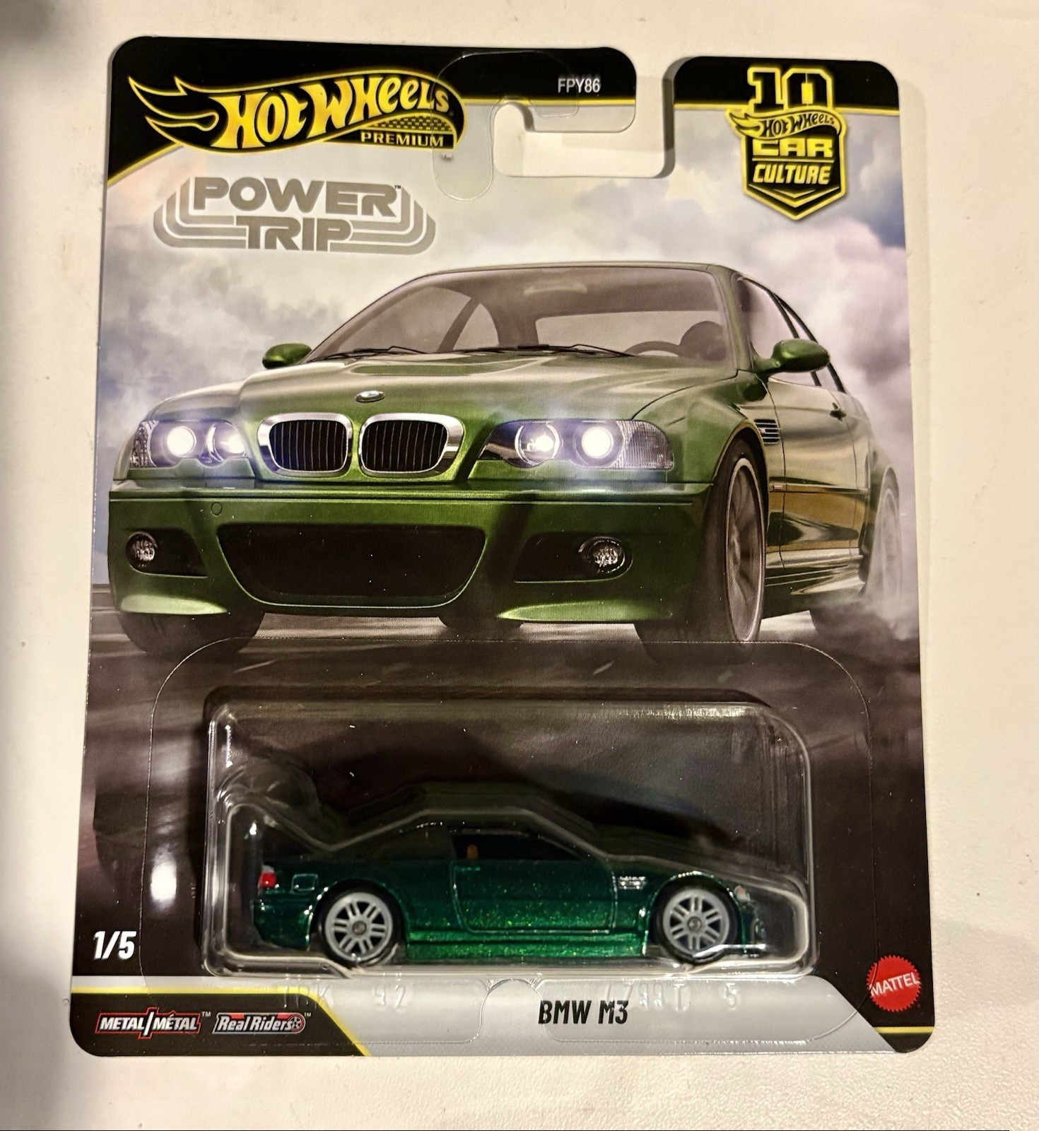Hot Wheels BMW M3 E46 Green Power Trip FPY86-961 R 1:64 Car culture Premium