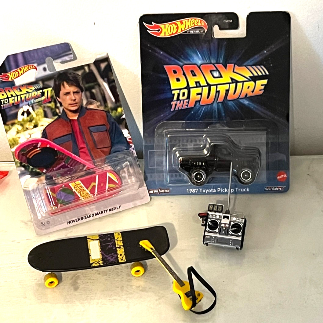 BACK TO THE FUTURE MARTY MC FLY HOVERBOARD package deal doc transmitter miniatur
