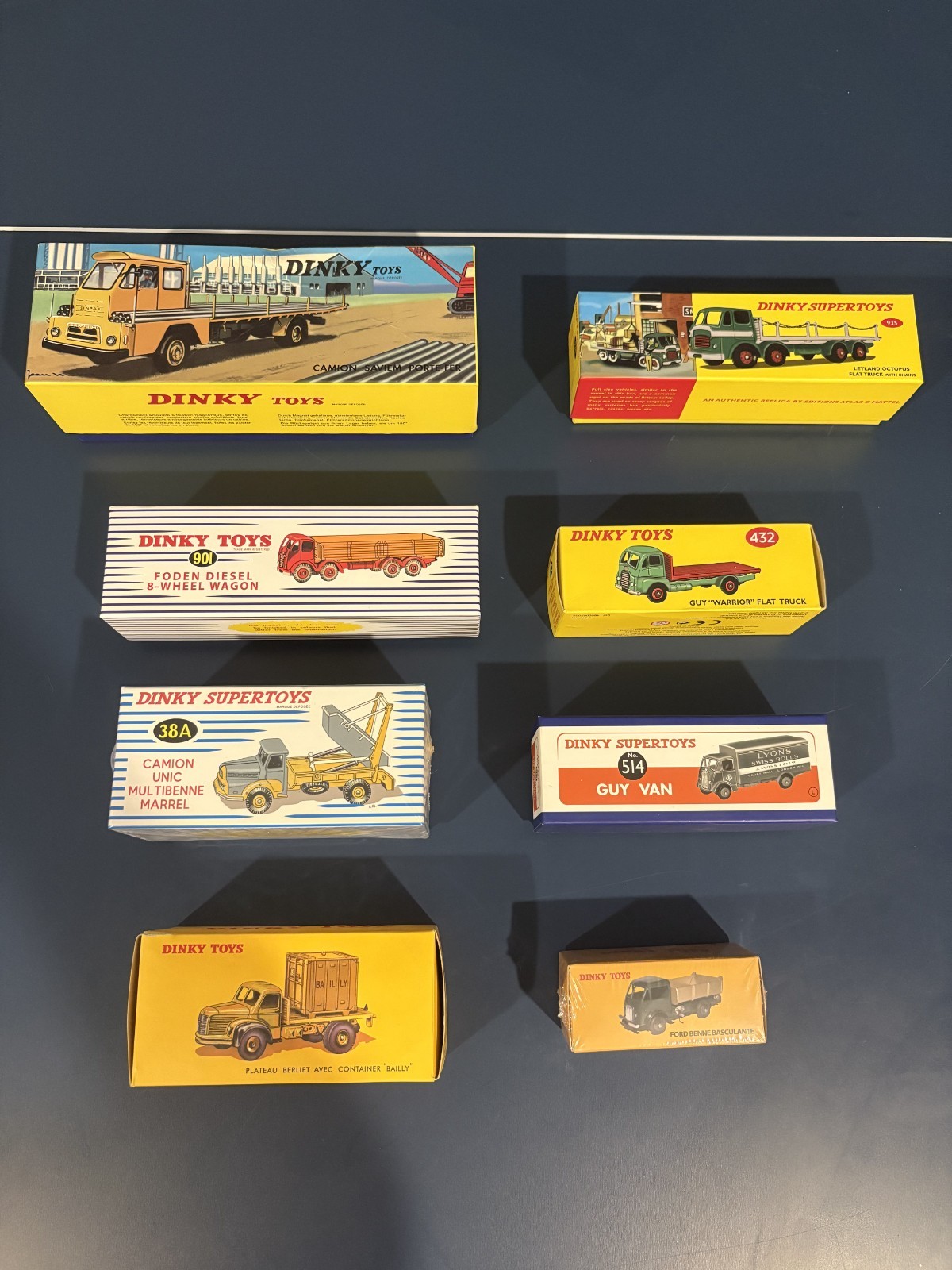 Lot of 8 Atlas Dinky Toys Commercial Fleet Trucks Foden Leyland Guy MIB