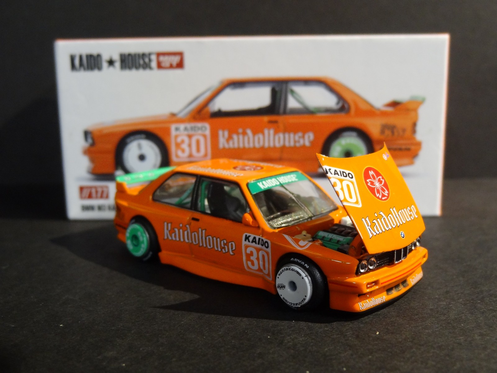 KAIDO HOUSE x MINI GT – BMW M3 KAIDOHAUS V1 – ORANGE #KHMG177 – SEALED