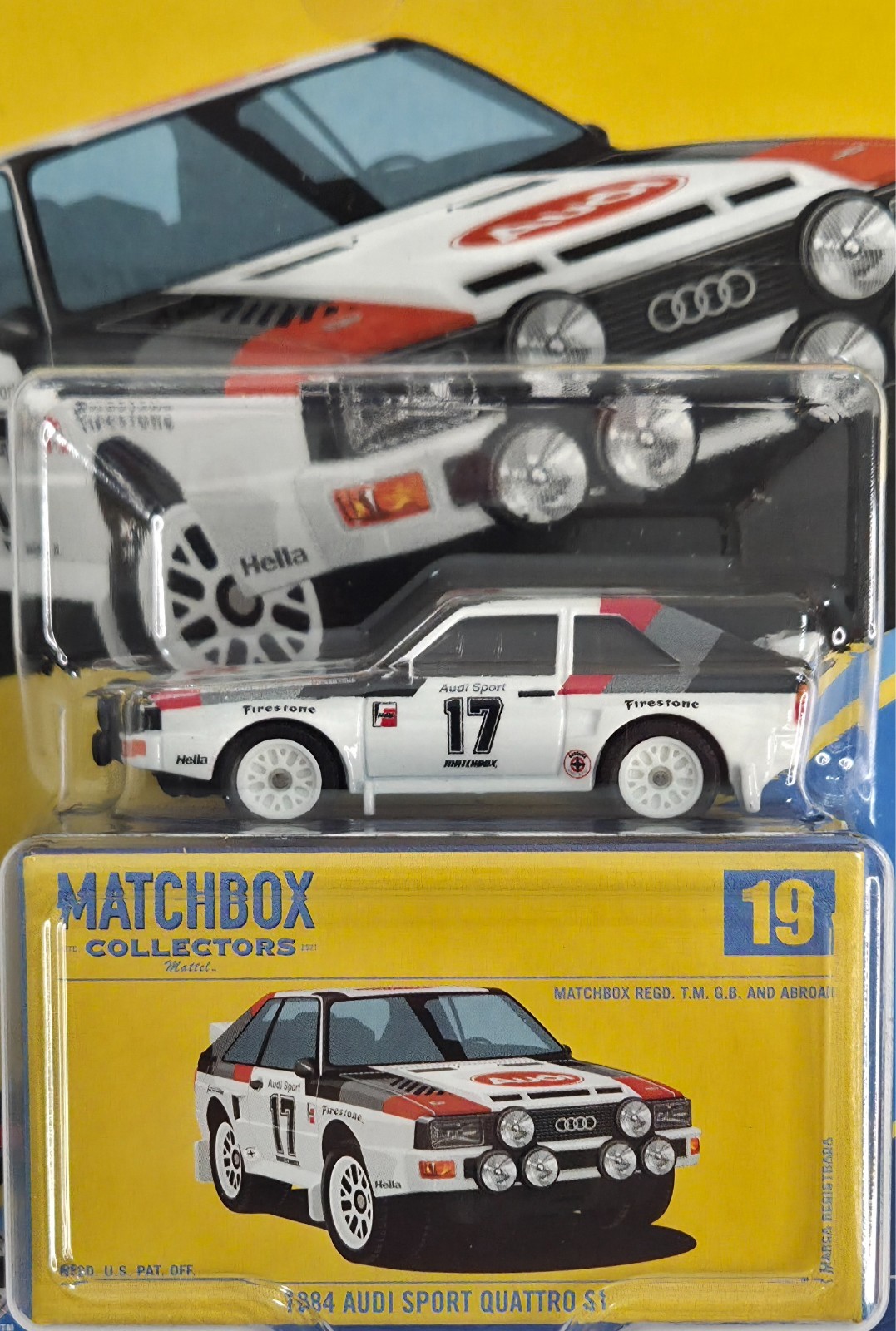 1984 Audi Sport Quattro 19/20 COLLECTORS SERIES Matchbox 2026 JJV93 white