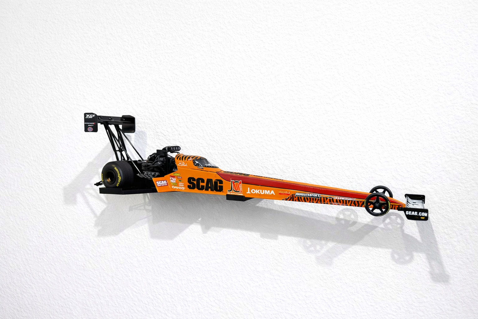 Top Fuel 1:24 Diecast Display Wall Mount Stand NHRA Dragster