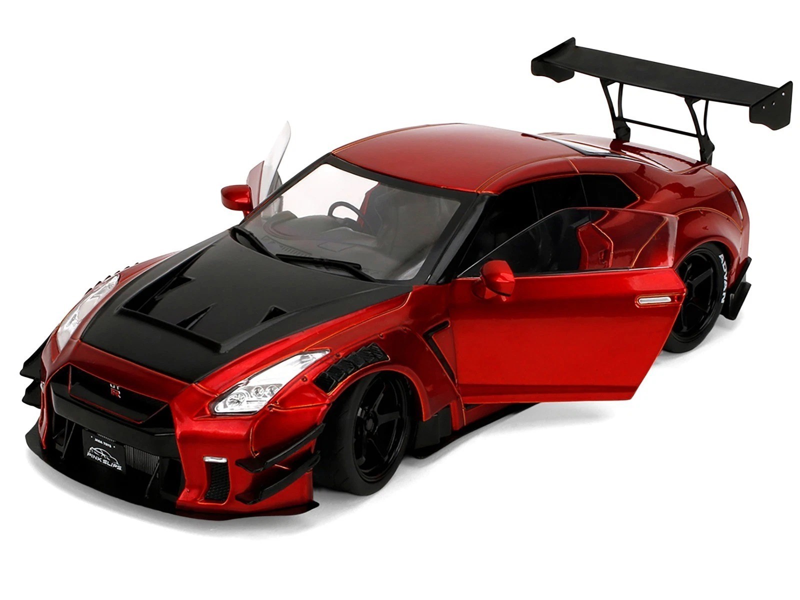 Jada 1:18 Pink Slips Nissan GT-R R35 Liberty Walk Body Kit 2.0 Red 36465-7B