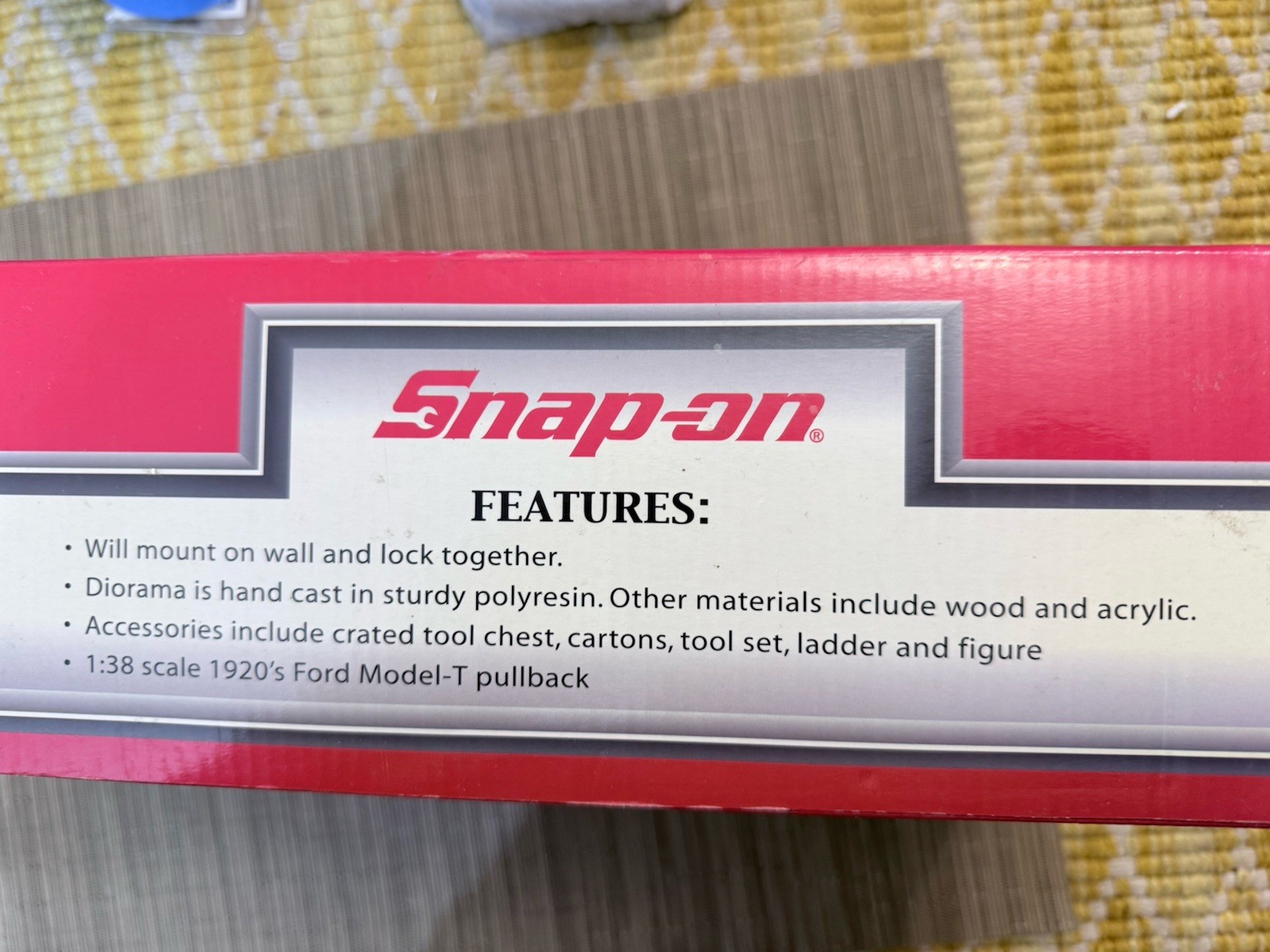 Snap-On First Production Facility Diorama With 1920’s Model T Pullback Box Bent