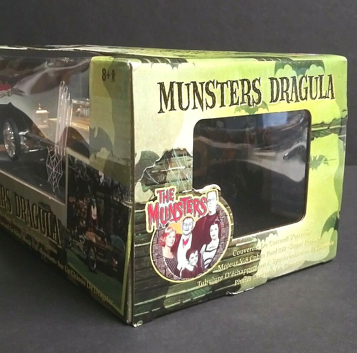 Munsters Dragula Diecast Metal Coffin Dragster Car 1:18 Joyride 2003 Item #33266