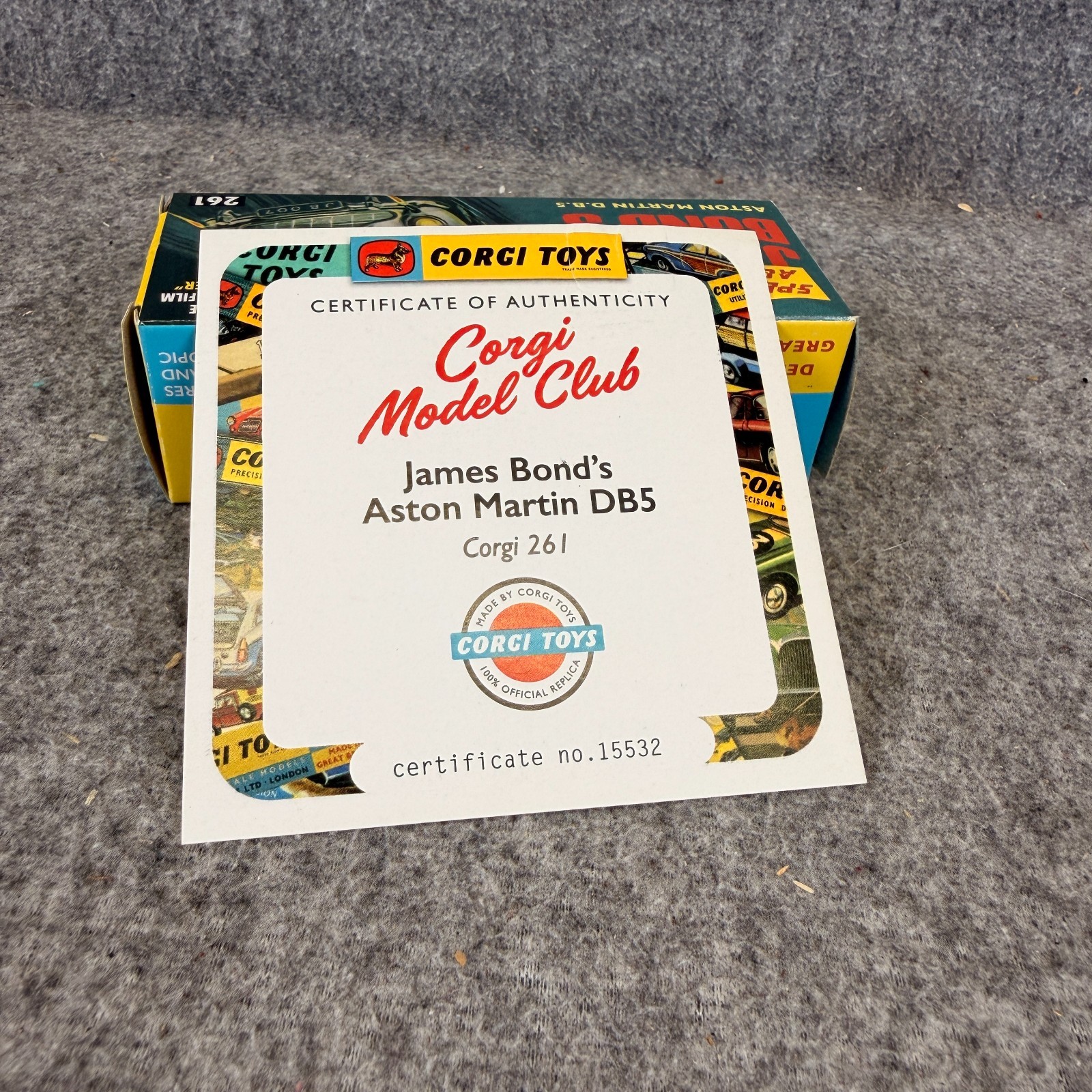 Corgi Model Club 261 James Bond’s Gold Aston Martin D.B.5 2023 MIB