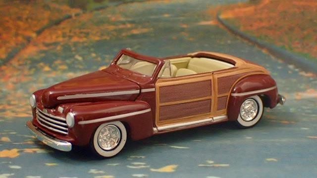 Sportsman 1946 Ford Super Deluxe 289ci V8 Woody Convertible 1/64 Limited Edit Q