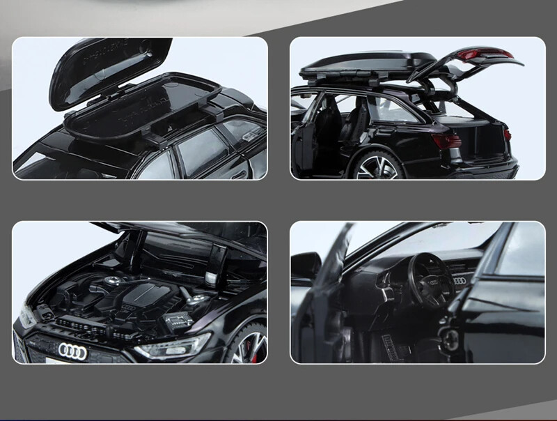 1:32 Audi RS6 Avant Alloy Station Wagon Model Sports Toy Car