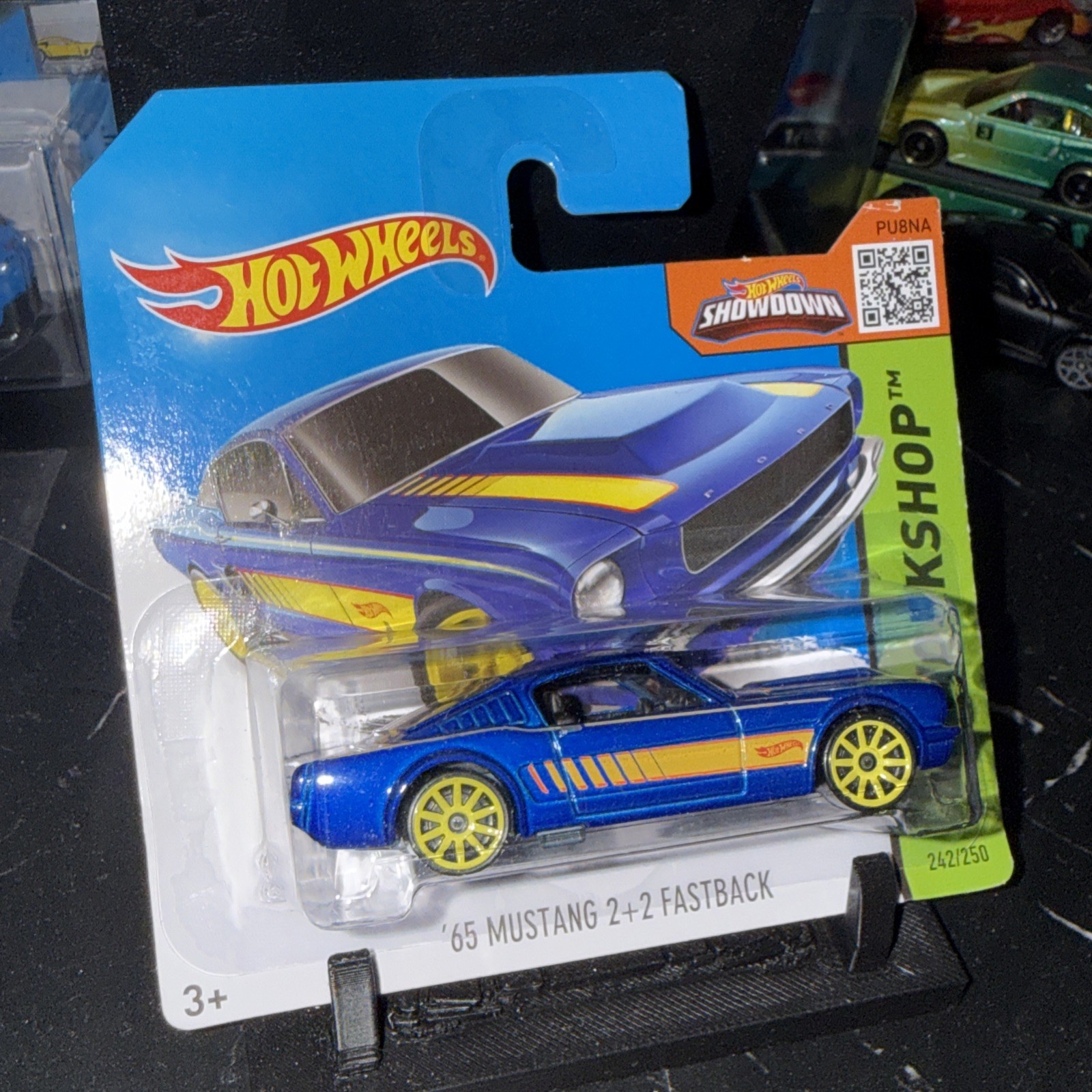 65 Mustang 2+2 Fastback Shortcard 242/250 Blue And Yellow 2015