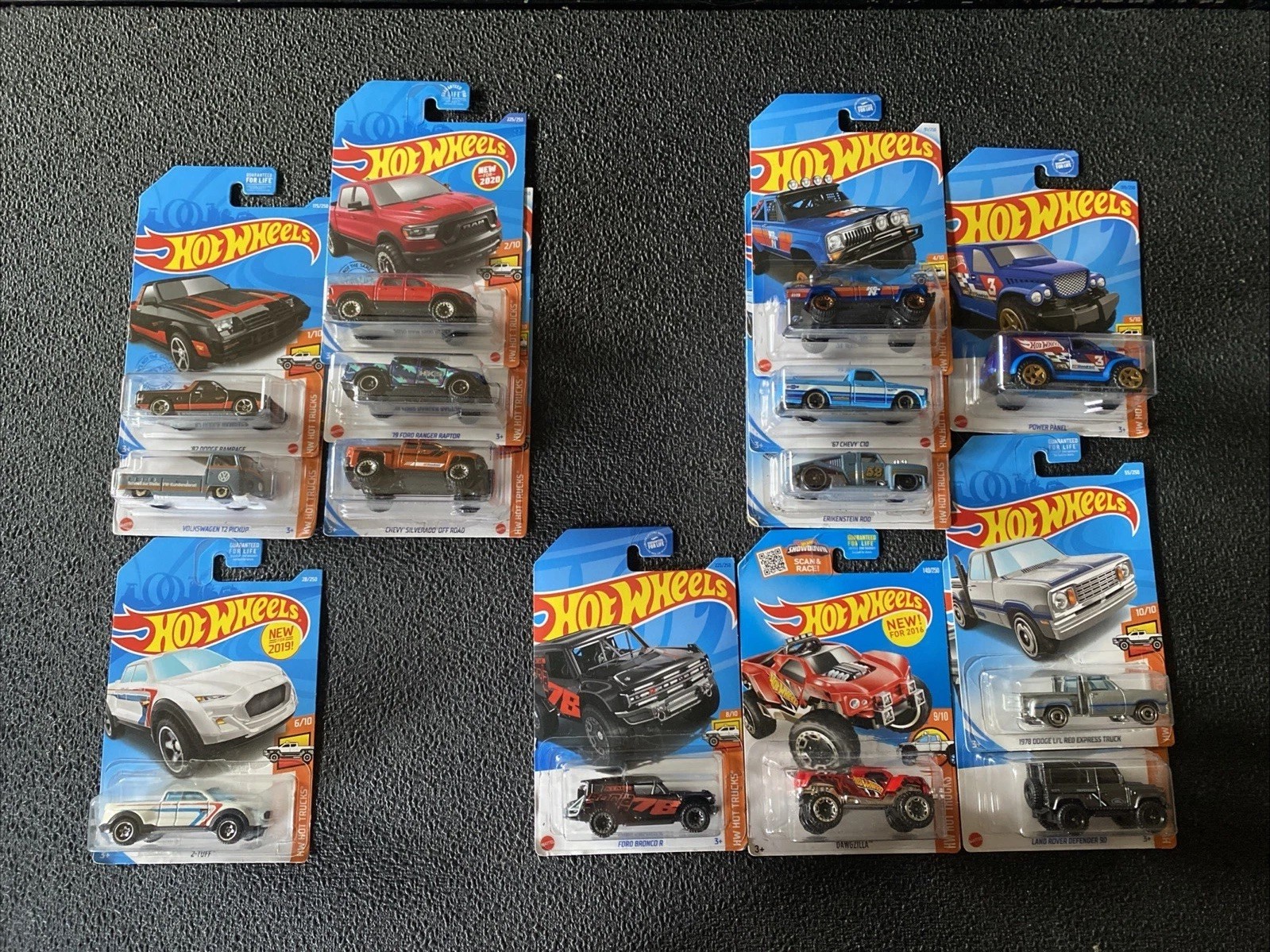 Hot Wheels HW Hot Trucks lot of 14 NIP Various Years No Duplicates