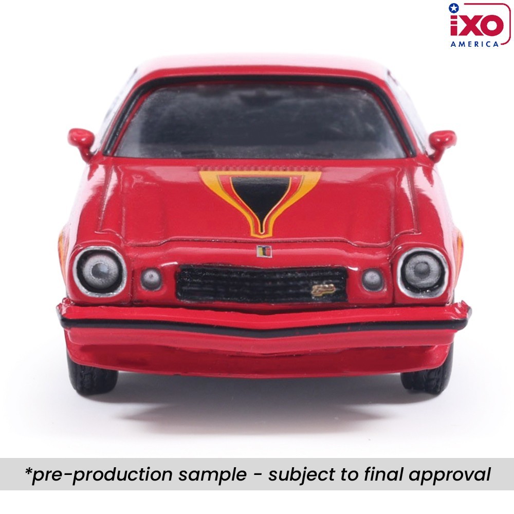 1977 Chevrolet Camaro Z28 – Red Diecast 1:64 Scale Model – IXO America IA64010