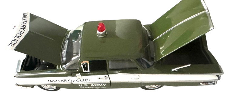 NEW ~ MINT ~ 1959 Chevrolet 1/32 Diecast US Army Military Police Car Olive Green