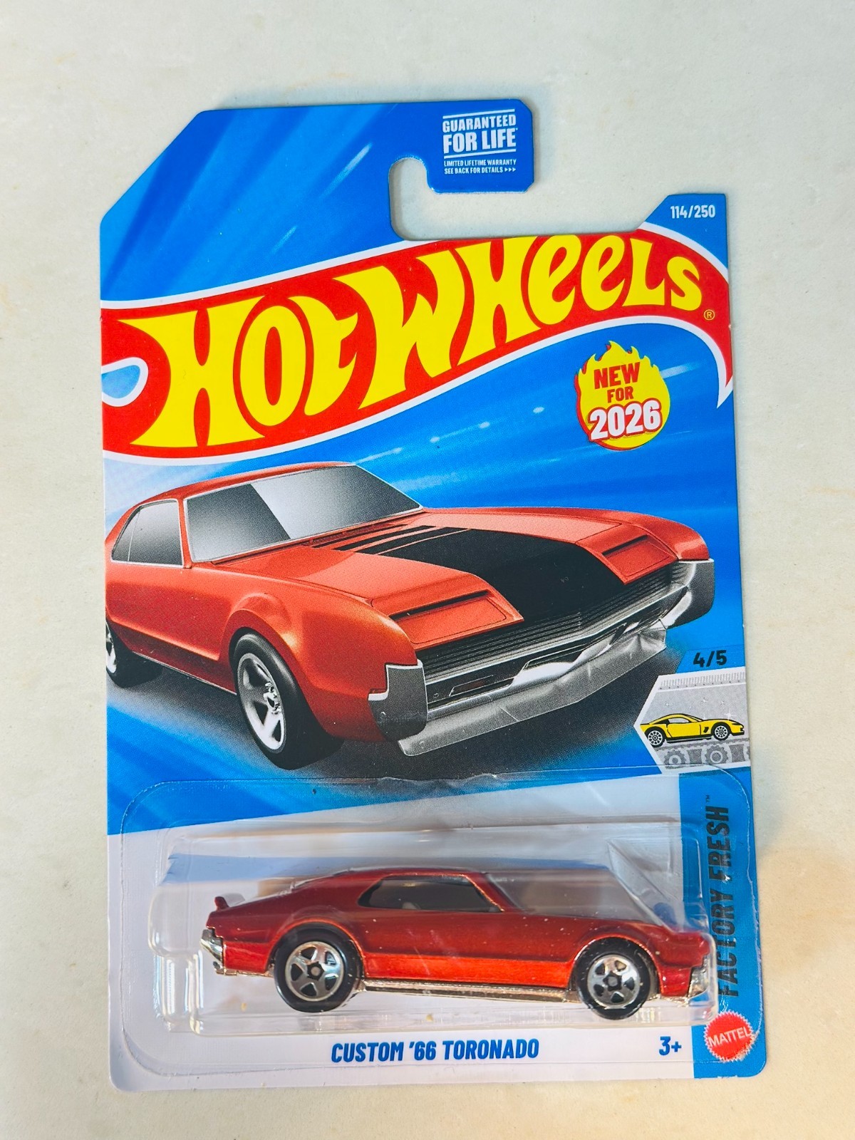 Custom 66 Toronado #114 Factory Fresh 4/5 2026 Hot Wheels Mix E NEW