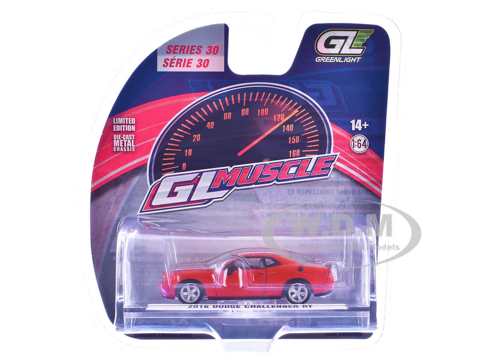 2016 DODGE CHALLENGER RT TORRED 1/64 DIECAST MODEL CAR BY GREENLIGHT 13370 D