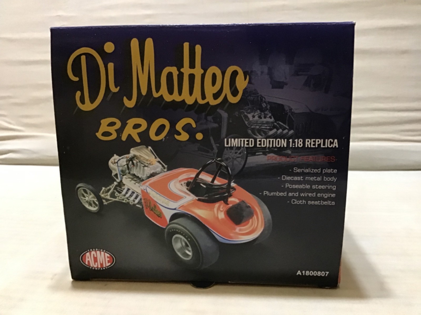 DI MATTEO BROS BANTAM FUEL  ALTERED GASSER 1/18 DIECAST ACME LTD NHRA #A1800807