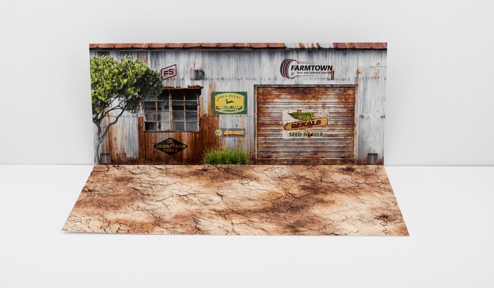 1/64 scale paper pop up diorama display for diecast vehicles.