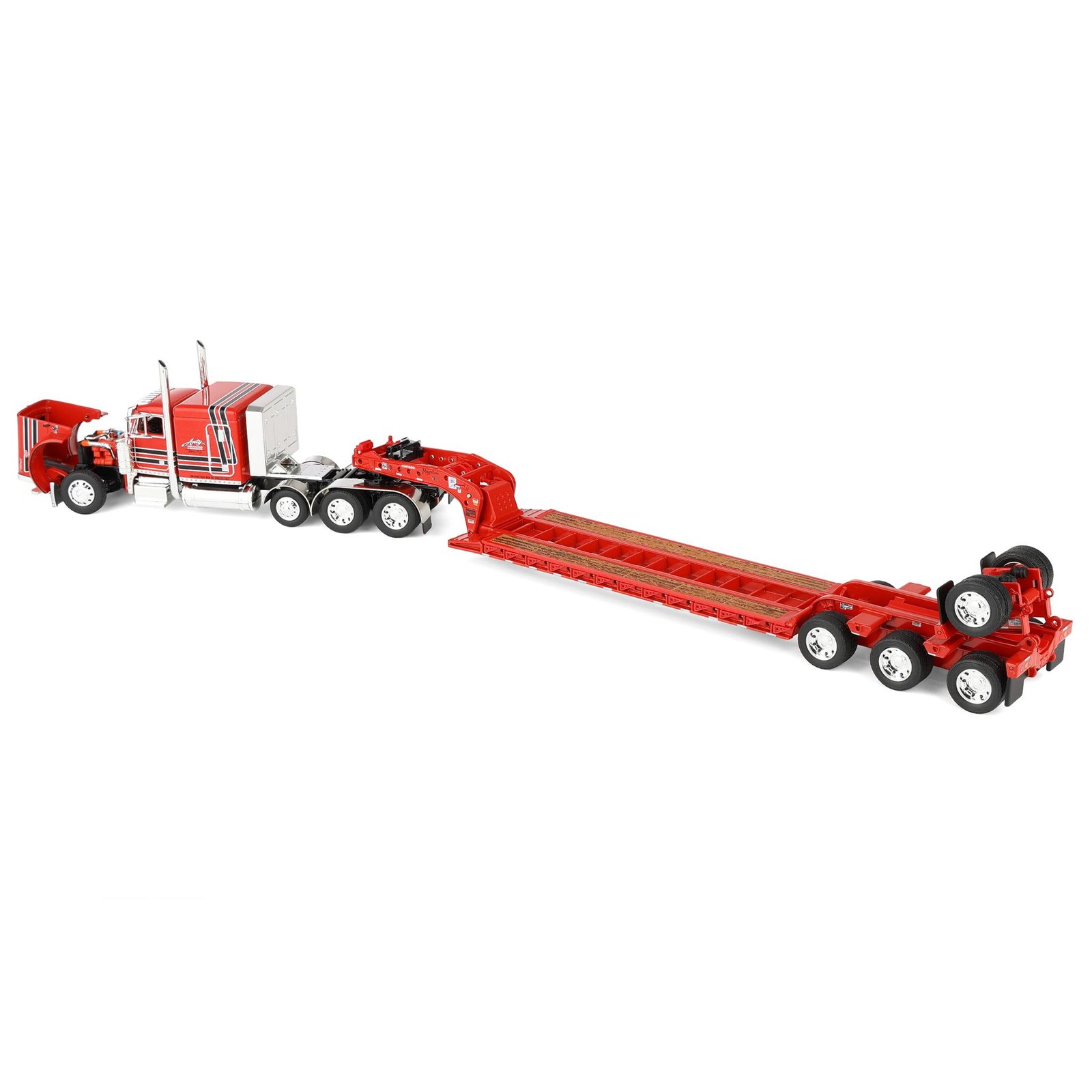 1/64 Peterbilt 379 Semi with Fontaine Magnitude Lowboy Trailer, DCP, 60-2355