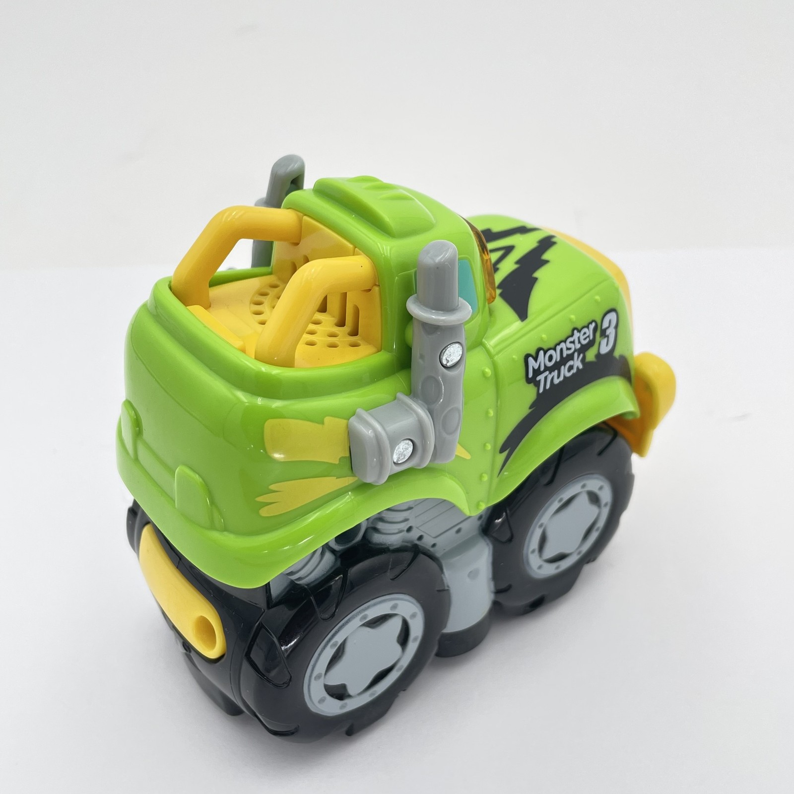VTech Monster Truck 3 Green Yellow Toy Vehicle Sound Light Up Kids Car Works