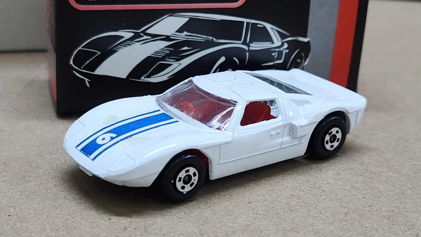 Matchbox Superfast J-5 Ford GT X 6 Japan Version with original outer white box