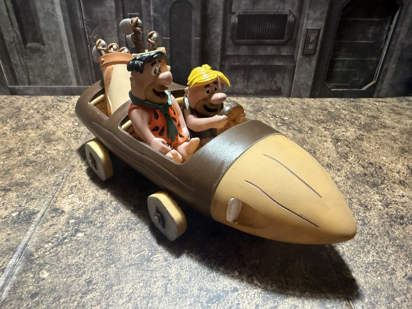 1/16 scale Barney Rubble and Fred Flintstones going golfing