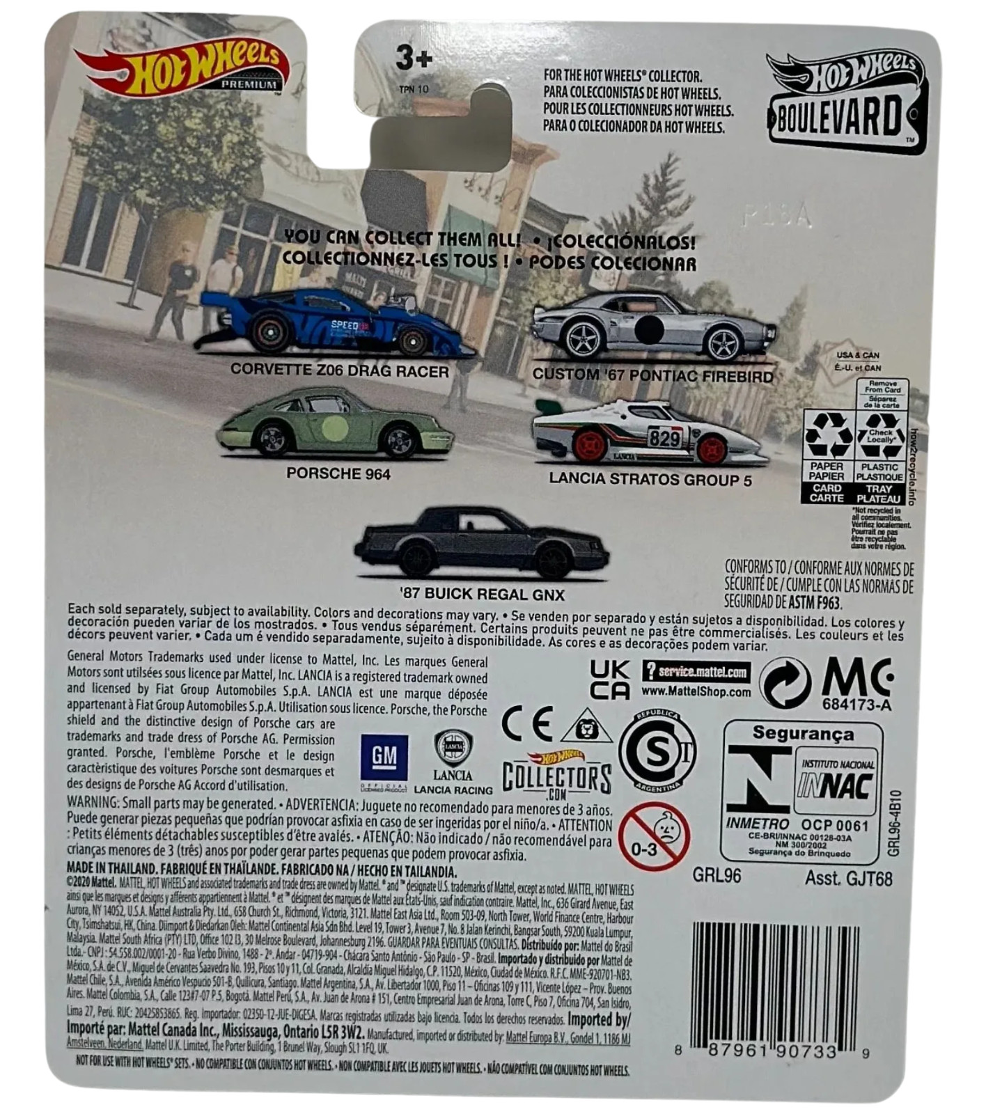 2021 Hot Wheels Premium HW Boulevard #26 2012 Corvette Z06 Drag Racer Laughlin
