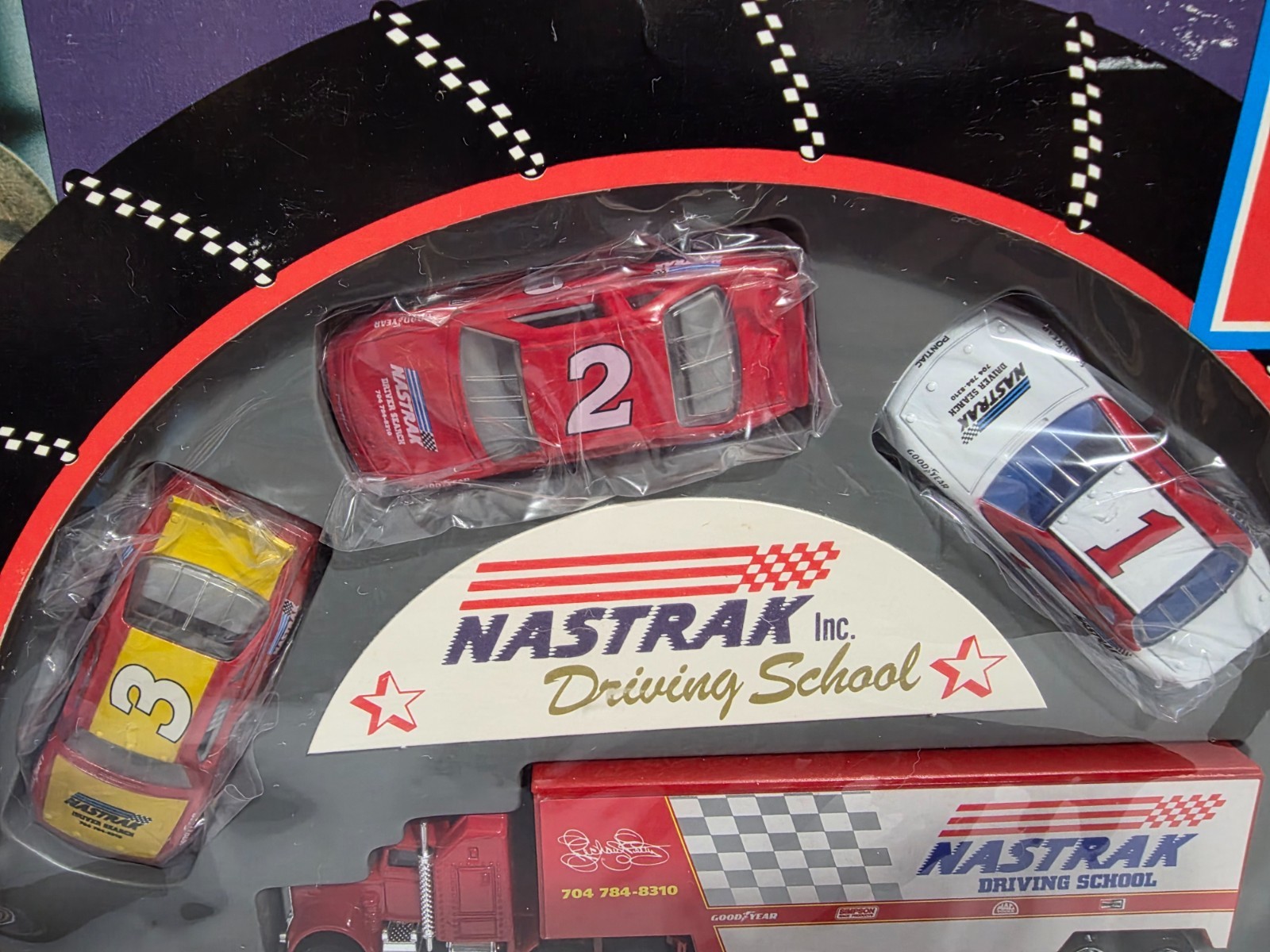 MATCHBOX RICHARD PETTY RODNEY COMBS NASTRAK DRIVING SCHOOL CAR SET 6 CAR 1 TRUCK