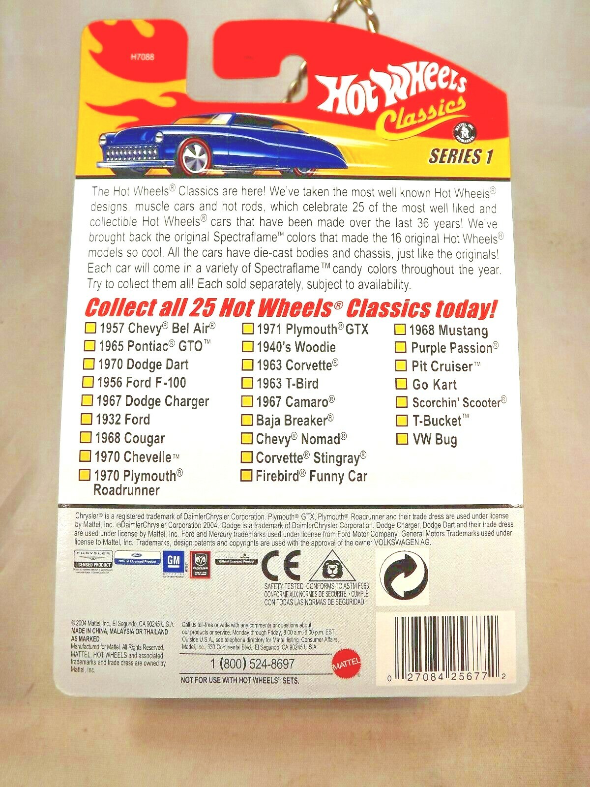 2004 Hot Wheels Classics Series 1 23/25 SCORCHIN SCOOTER Pink Variant w/BlkMC3Sp