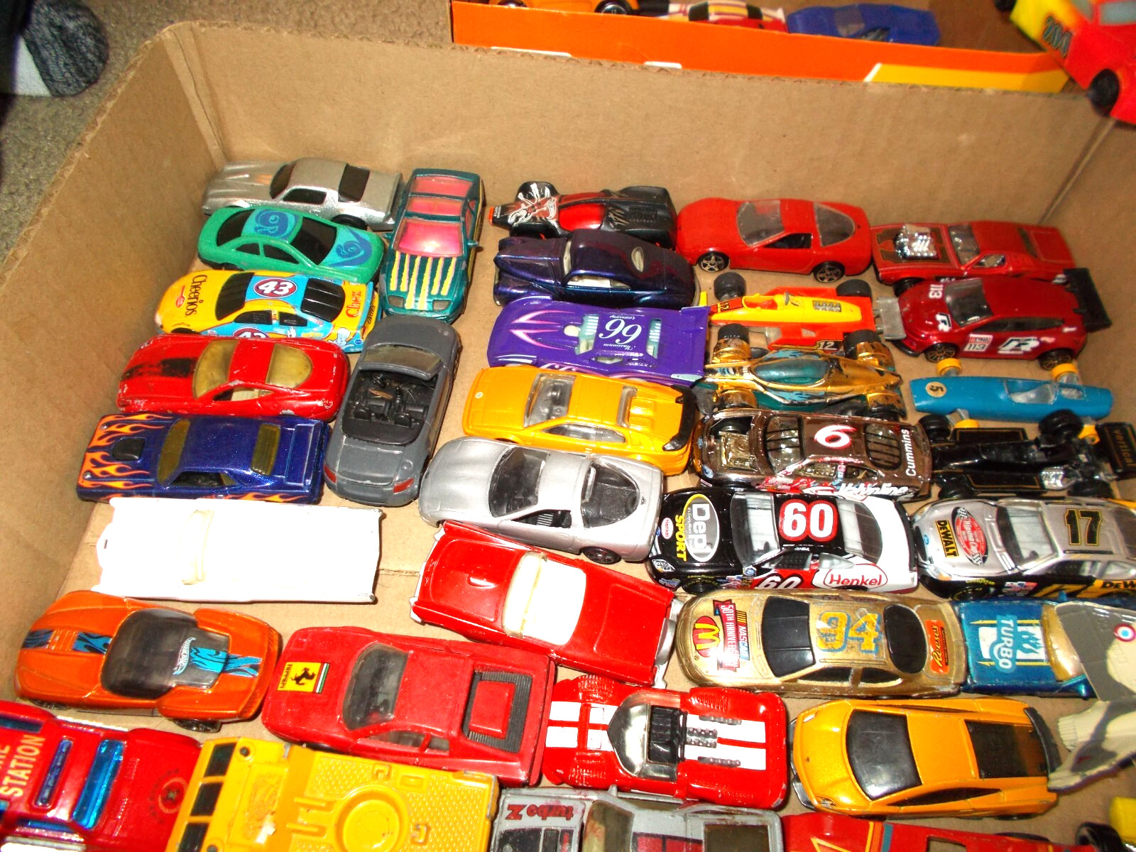 75 + LOT of 1:64 DIE-CAST & PLASTIC *HOT-WHEELS* and ETC. WHAT YOU SEE YOU GET
