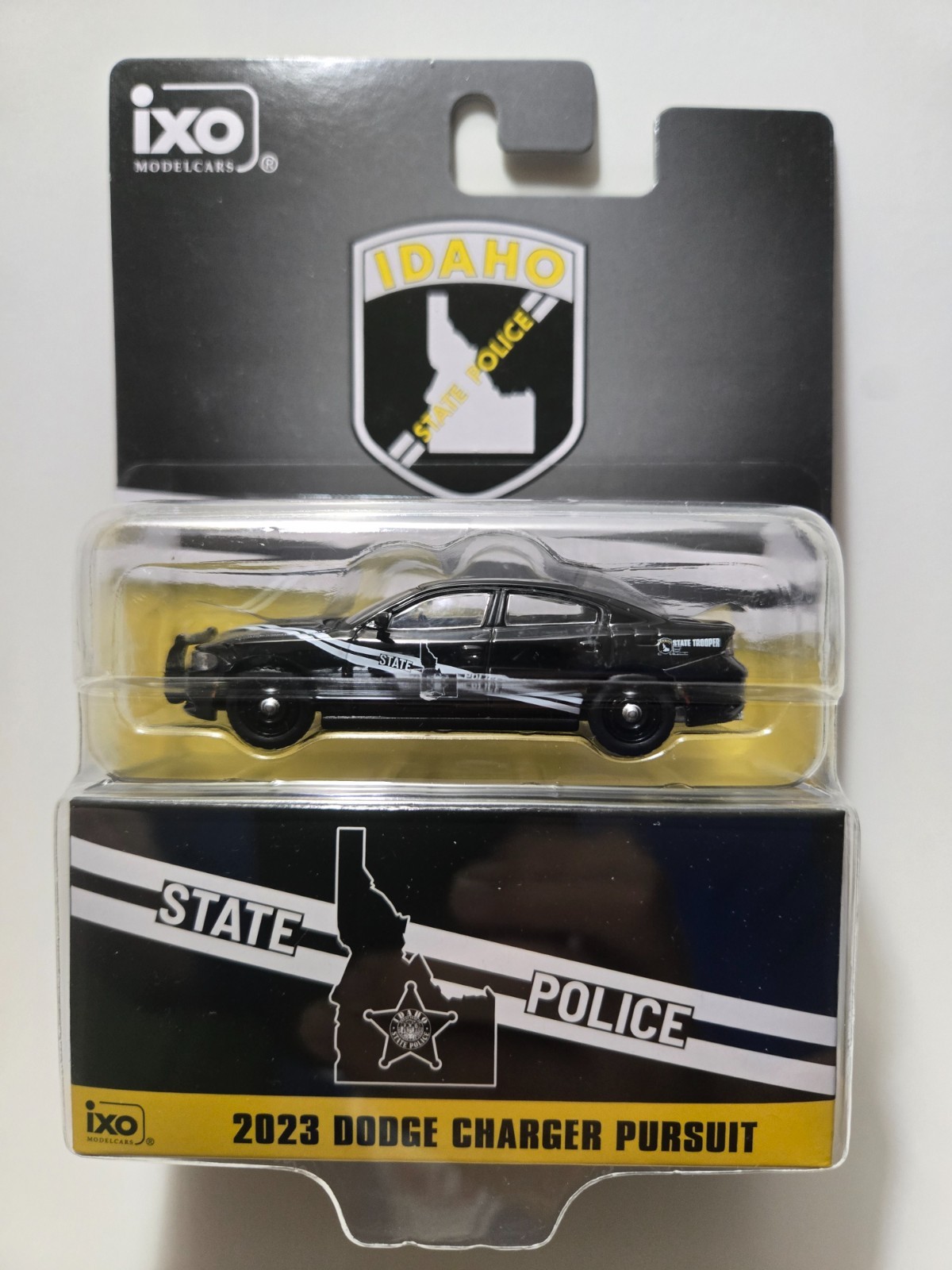 IXO Modelcars 1/64th scale Idaho State Police 2023 Dodge Charger Pursuit