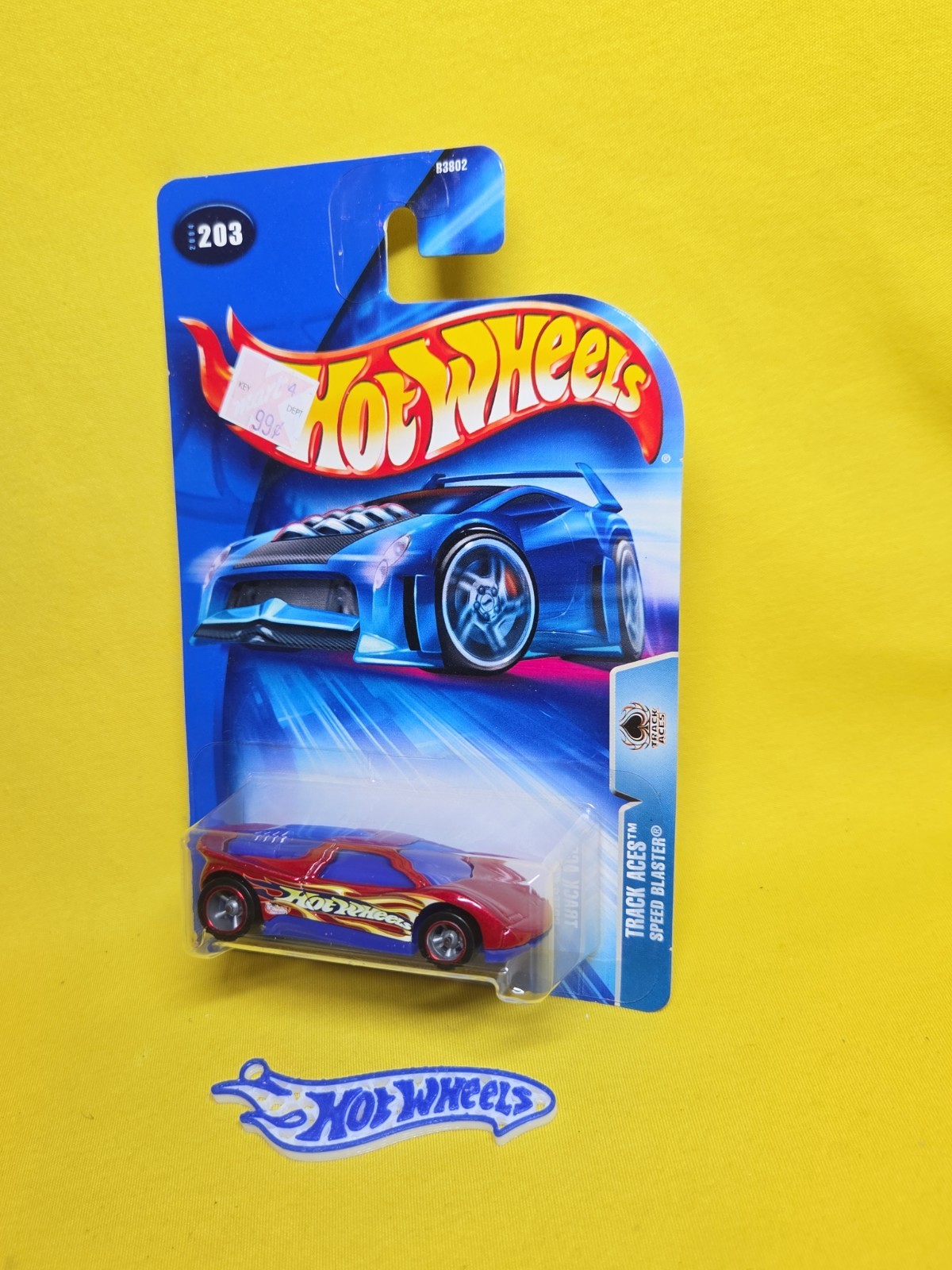 2004 Hot Wheels Track Aces Speed Blaster #203 Red/Blue & Gift 🔥61
