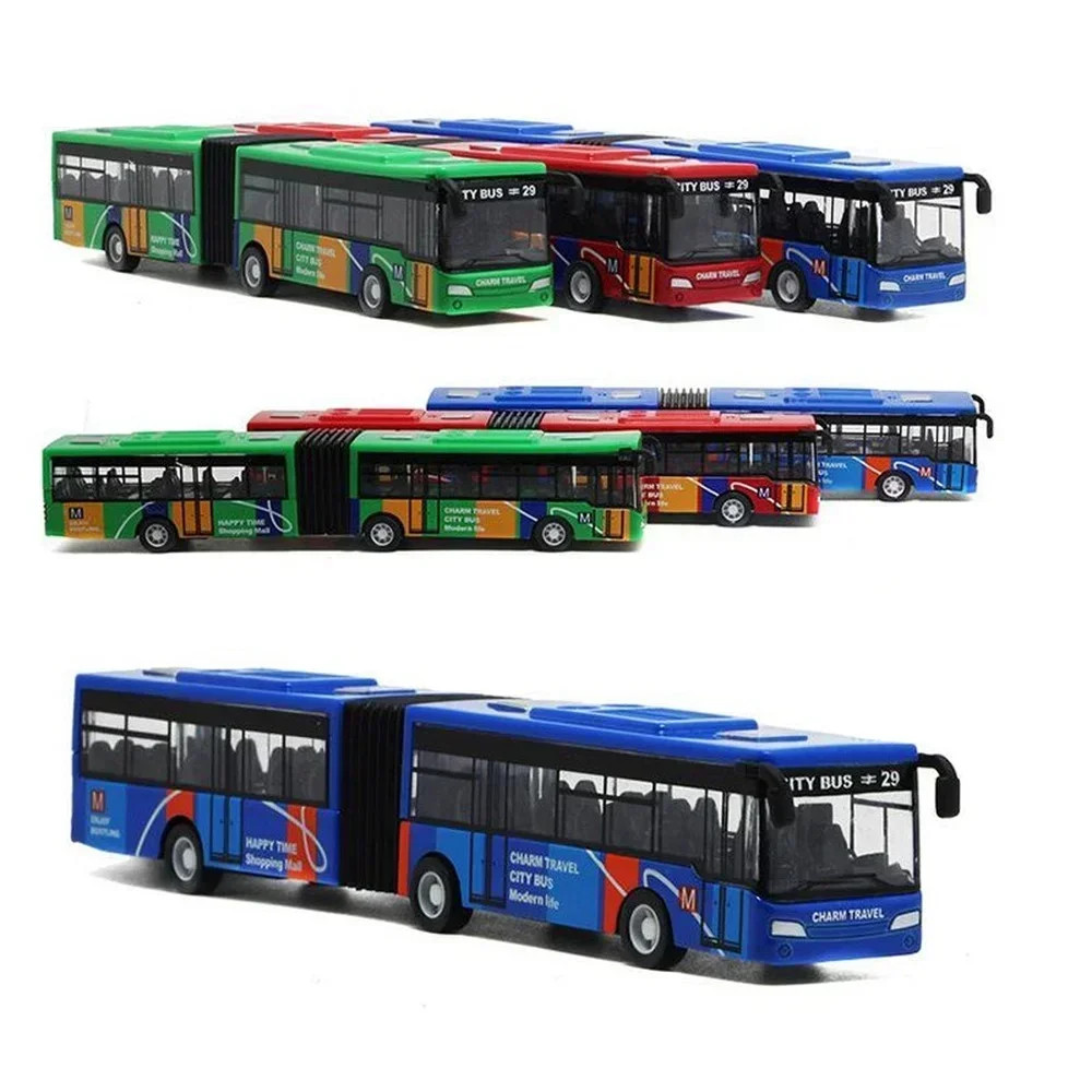 1:64 Alloy City Bus Model Vehicles City Express Bus Double Buses Diecast Vehicle